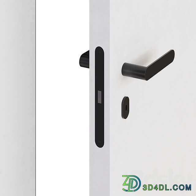 Flush mounted doors with fittings