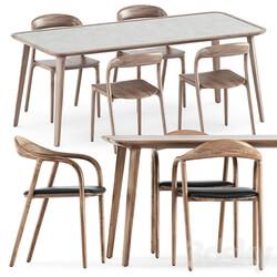 Neva chairs and Kalota table by Artisan 