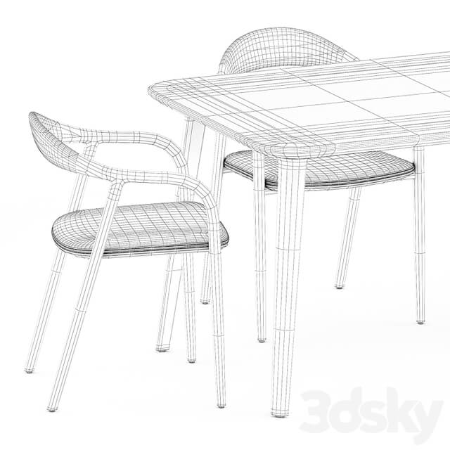 Neva chairs and Kalota table by Artisan