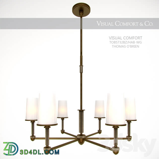 Visual Comfort TOB5732BZ HAB WG Pendant light 3D Models