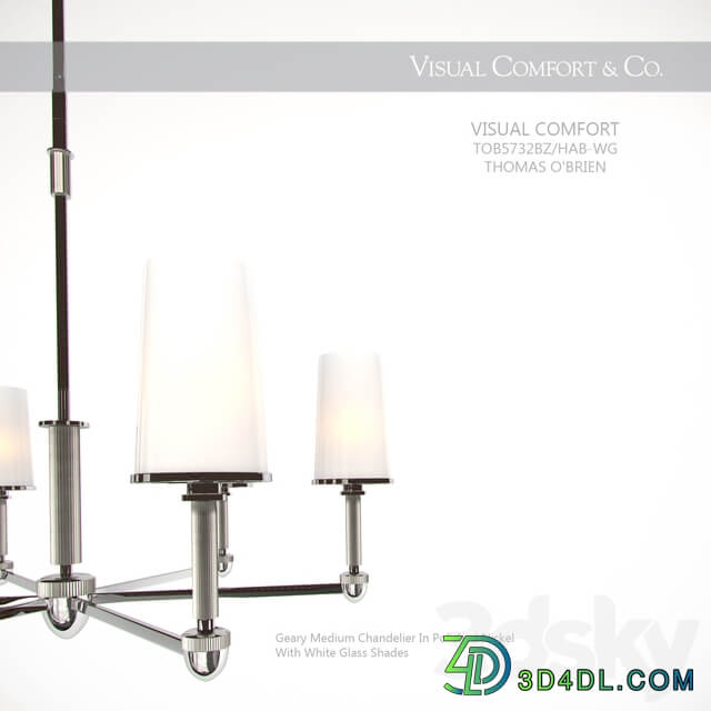 Visual Comfort TOB5732BZ HAB WG Pendant light 3D Models