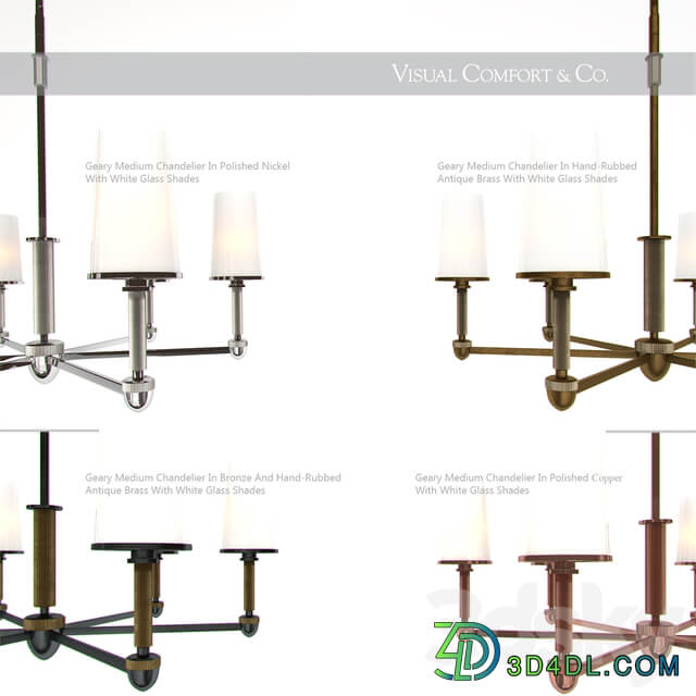 Visual Comfort TOB5732BZ HAB WG Pendant light 3D Models