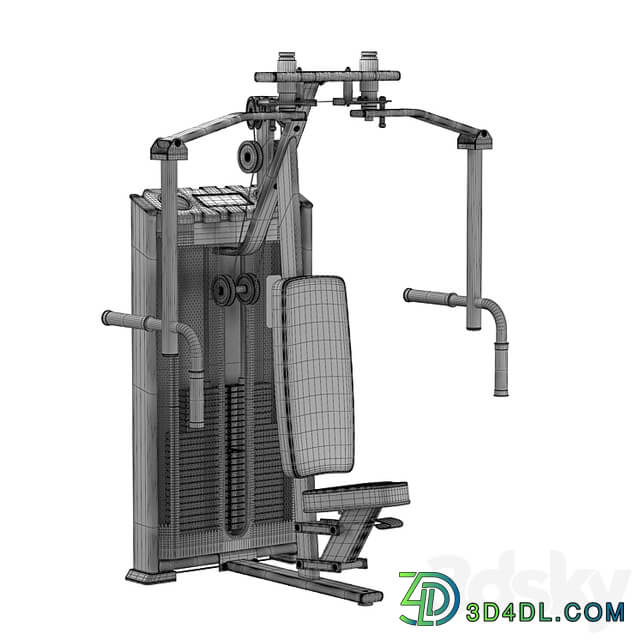 DHZ Fitness E 7007A Pearl DeltPec Fly Butterfly rear delts