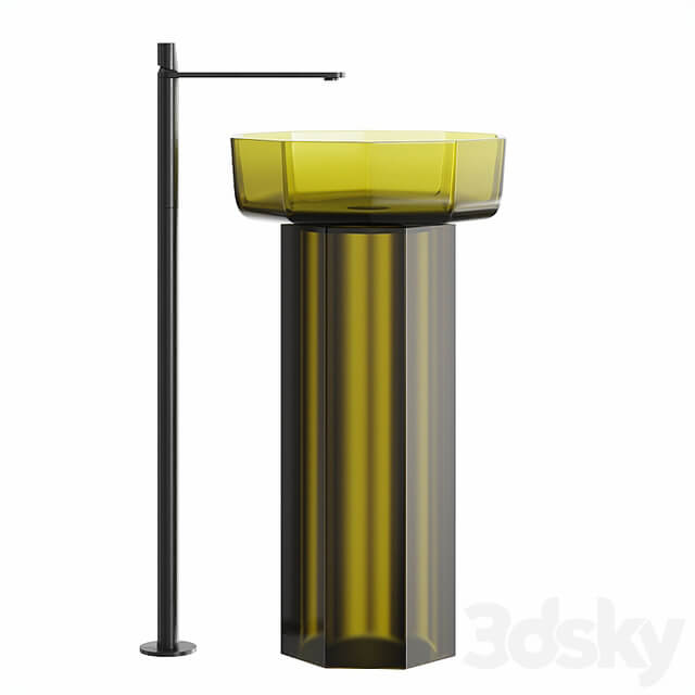 Antonio Lupi Design Opale Freestanding Washbasin Set 1