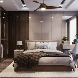 3D Interior Scenes File 3dsmax Model Bedroom 557  