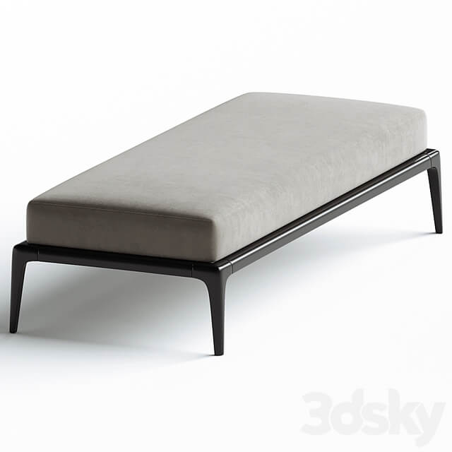 Poliform PARK Upholstered fabric bench