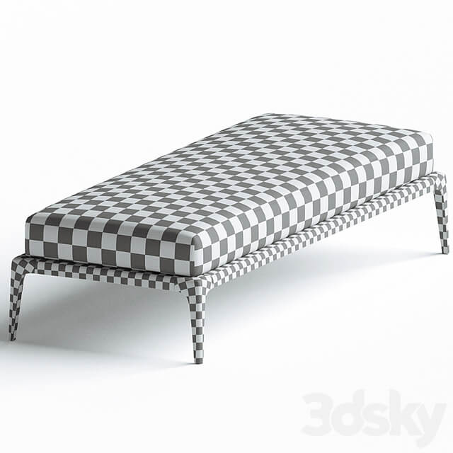 Poliform PARK Upholstered fabric bench