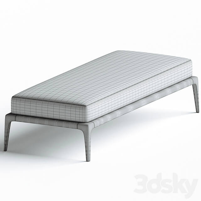 Poliform PARK Upholstered fabric bench
