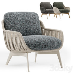 Outdoor Garden Woven Lounge Armchair Belt Cord 