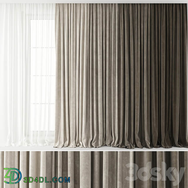 Curtains Long set 01