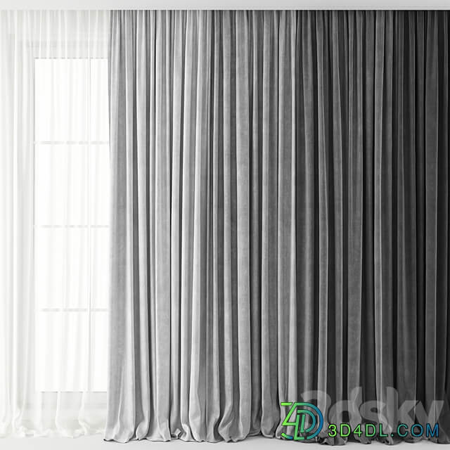 Curtains Long set 01