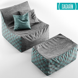 Saturn Q armchair pouf 
