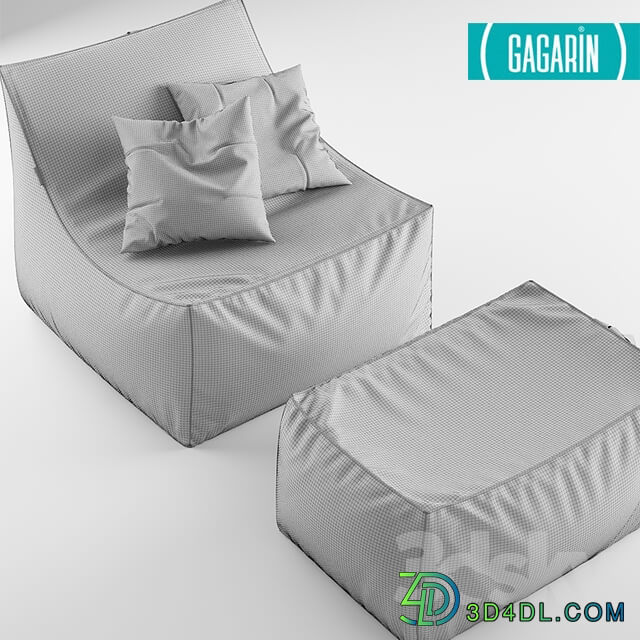 Saturn Q armchair pouf
