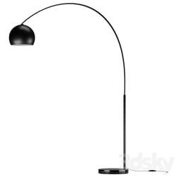 Black floor lamp Crescent 