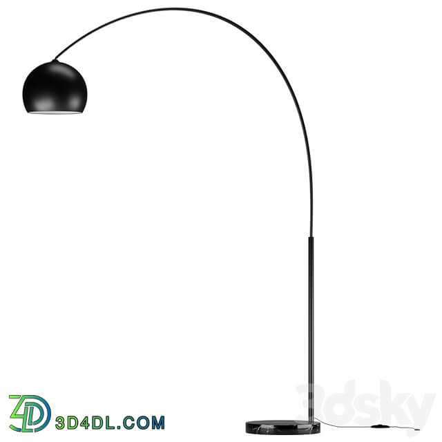 Black floor lamp Crescent