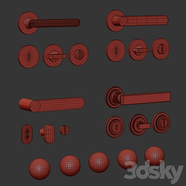 Door handles DND /Zeppelin, Luce, Pure, Lucrezia/