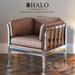 HURLINGHAM 1 SEATER SHINY STEEL Halo est. 1976 