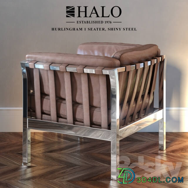HURLINGHAM 1 SEATER SHINY STEEL Halo est. 1976