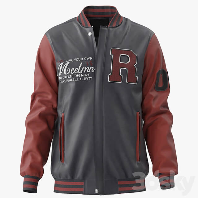 Men Embroidery Baseball Jackets