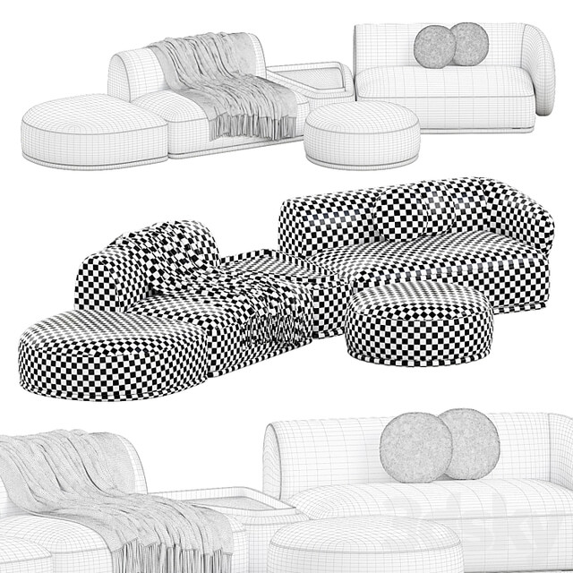 Rene Sofa by Meridiani Set 5
