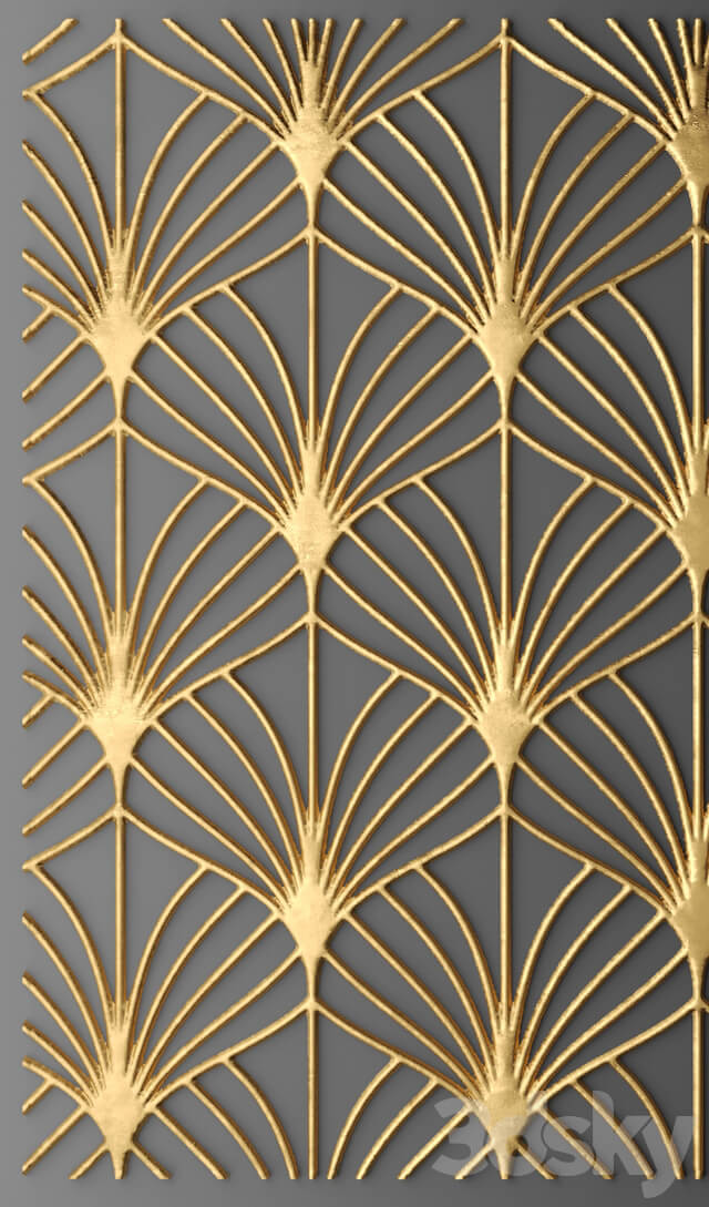 The panel grille. Other decorative objects 3D Models