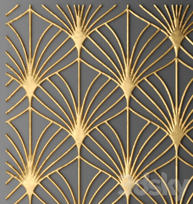 The panel grille. Other decorative objects 3D Models