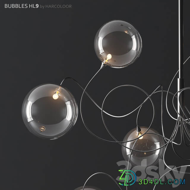 Bubbles HL9 by Harcoloor Pendant light 3D Models