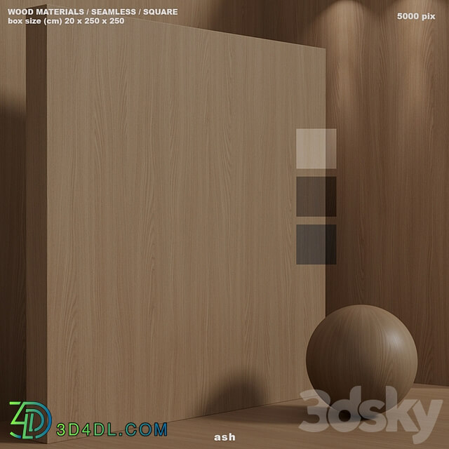 Material wood (seamless) ash set 150
