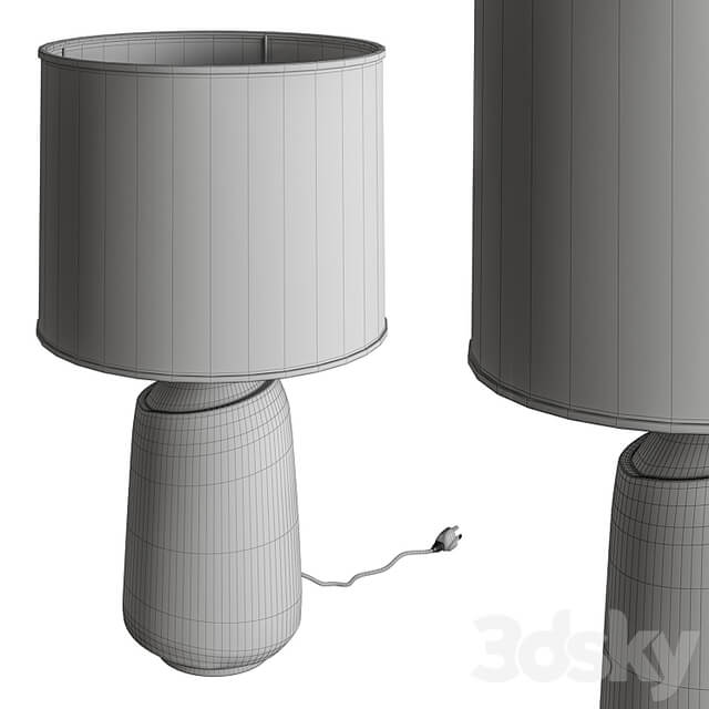 Vase Fabric Table Lamp 04