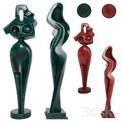 carved women figures 