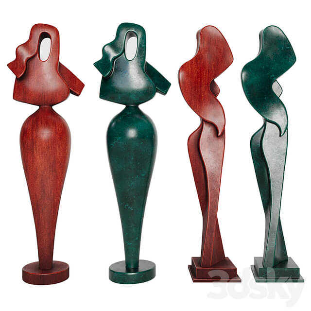 carved women figures