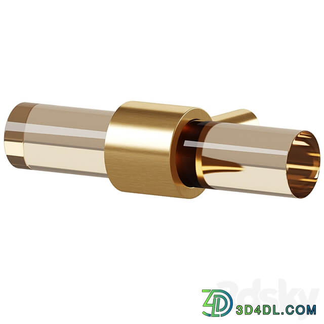 Furniture handle PUR Acrylic & Brass by Meraki