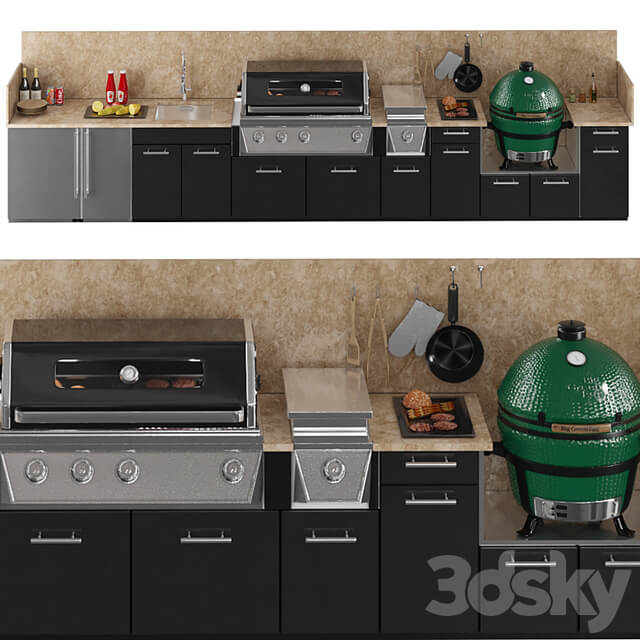 TREX outdoor kitchen