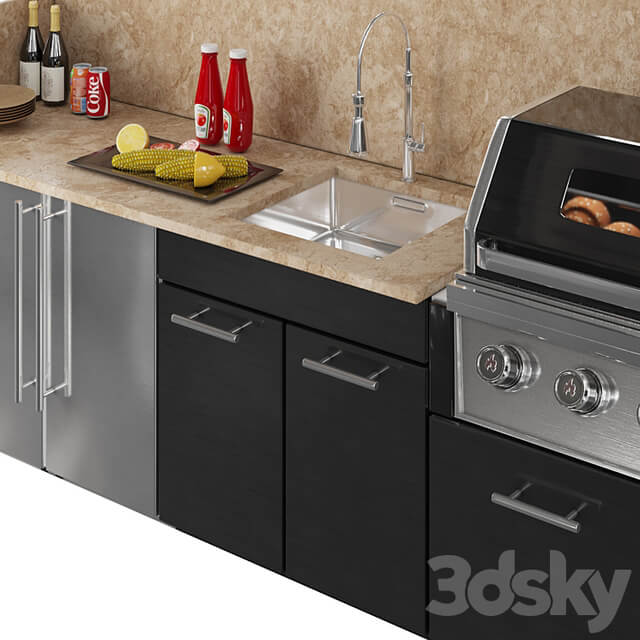 TREX outdoor kitchen