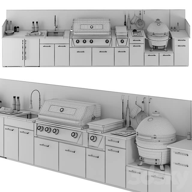 TREX outdoor kitchen