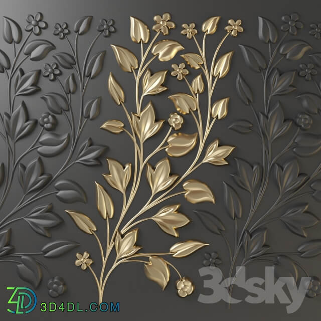 Elegant decor 3D wall