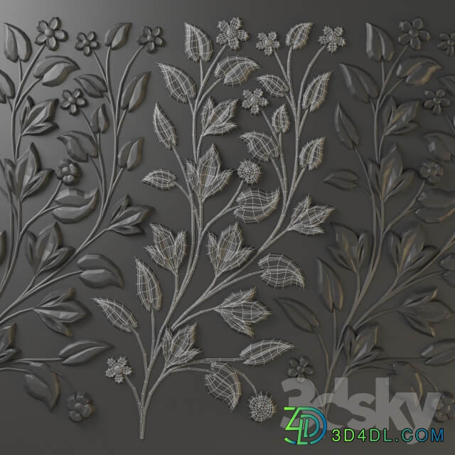 Elegant decor 3D wall