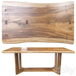 Wooden table slab 