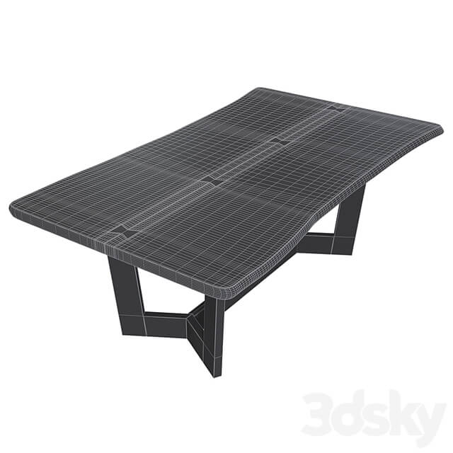Wooden table slab