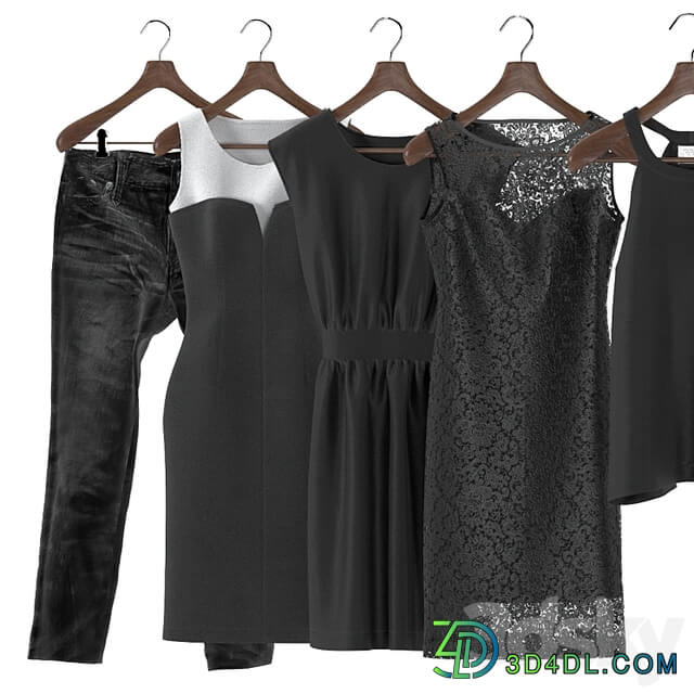 Black and white women&#39;s wardrobe