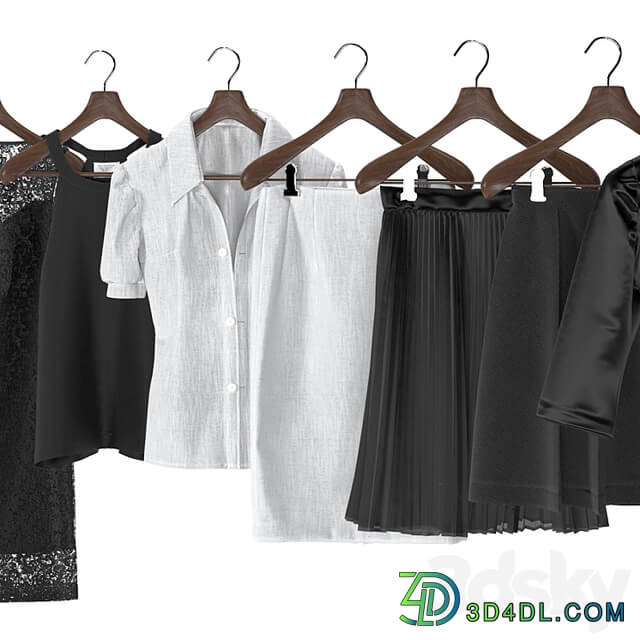 Black and white women&#39;s wardrobe