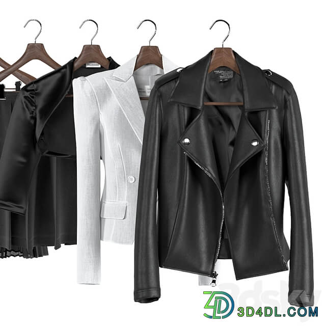 Black and white women&#39;s wardrobe