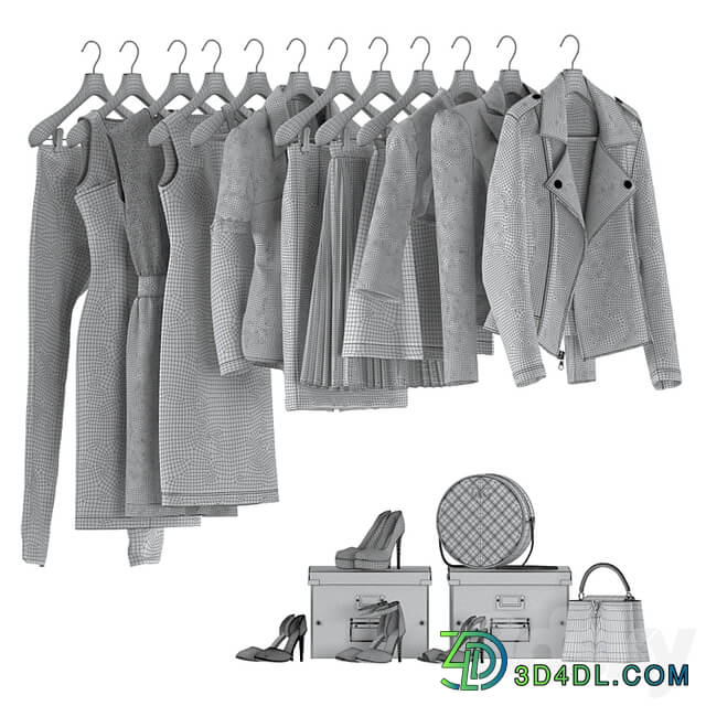 Black and white women&#39;s wardrobe