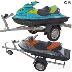 YAMAHA jet ski and trailer 