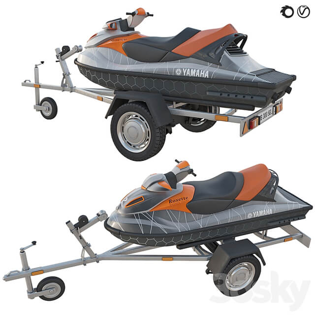 YAMAHA jet ski and trailer
