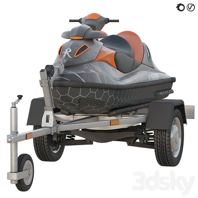 YAMAHA jet ski and trailer
