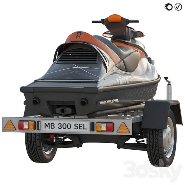 YAMAHA jet ski and trailer
