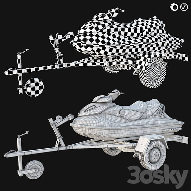 YAMAHA jet ski and trailer
