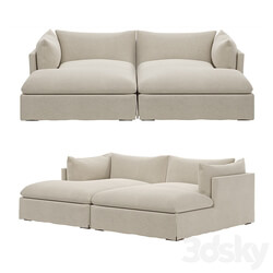 Four Hands Atelier Habitat Double Chaise Sectional 