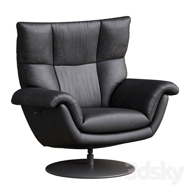 Deacon Leather Swivel Recliner armchair